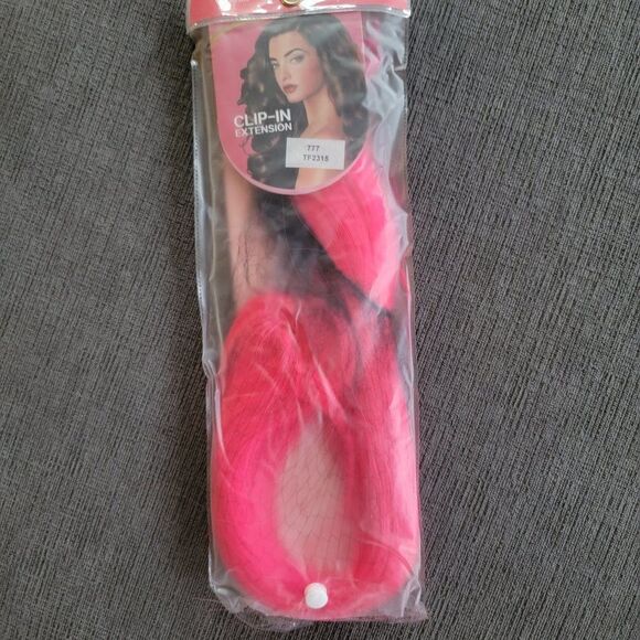 COPY - COPY - Sarla Full Head Party Highlights Clip on in Hair Extensions Pink … main image 14